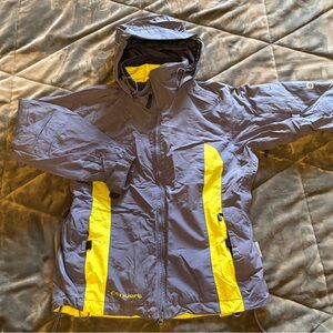 Columbia Convert Womens Mauve & Yellow Ski Jacket Size Medium